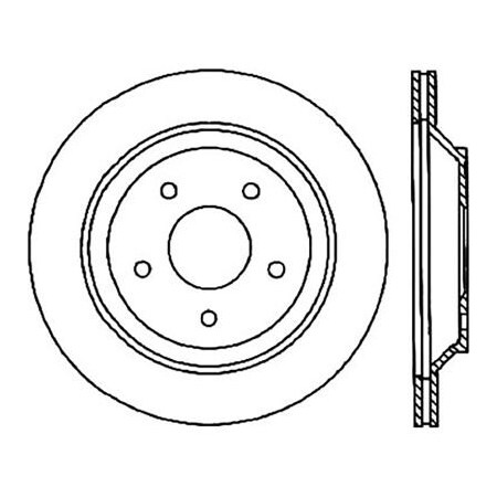 Centric StopTech Premium Cryostop Rotor; Rear, StopTech 120.61079CRY